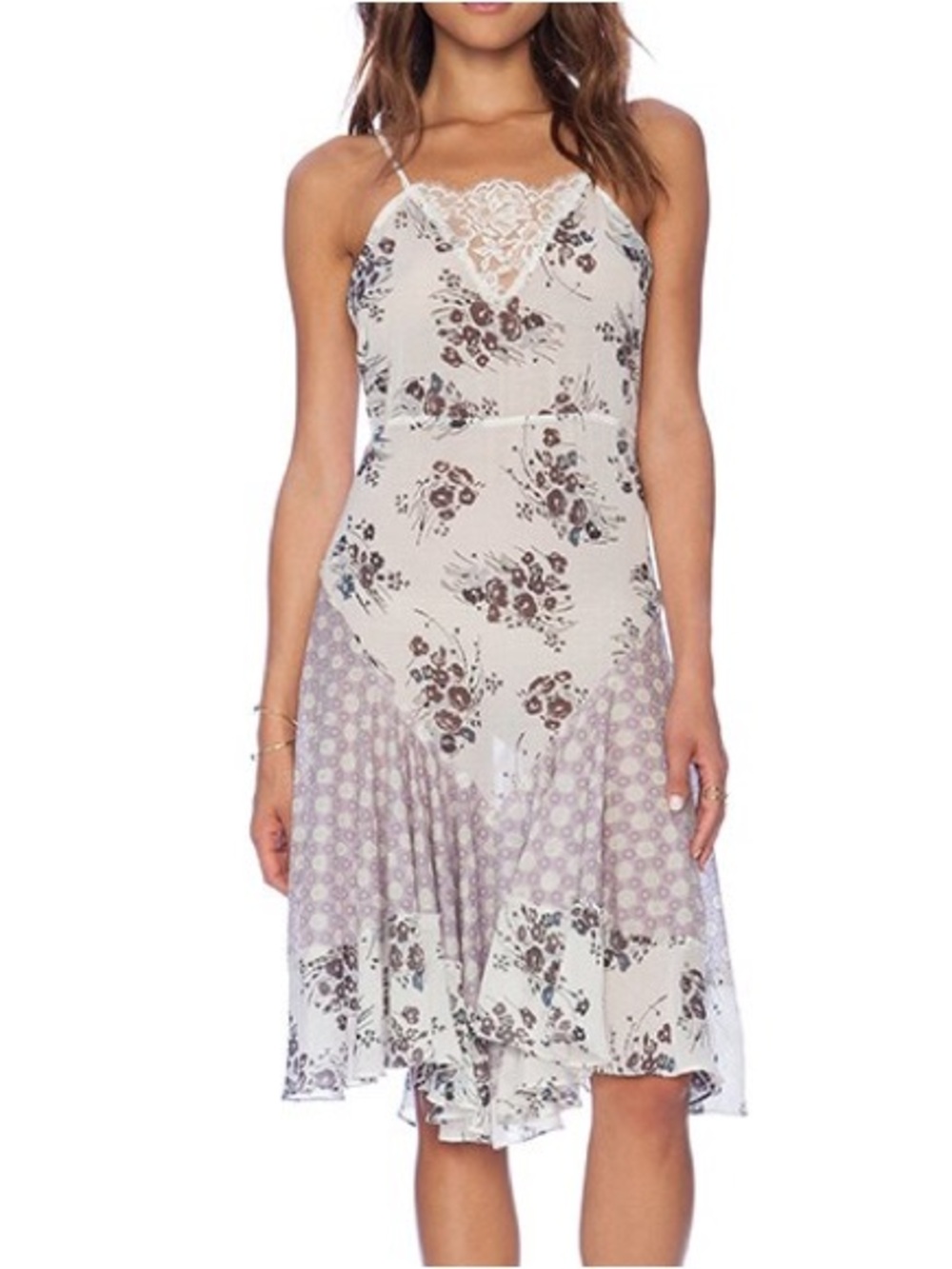 Intimately Free People Hitched Floral Midi Slip Dress Size M